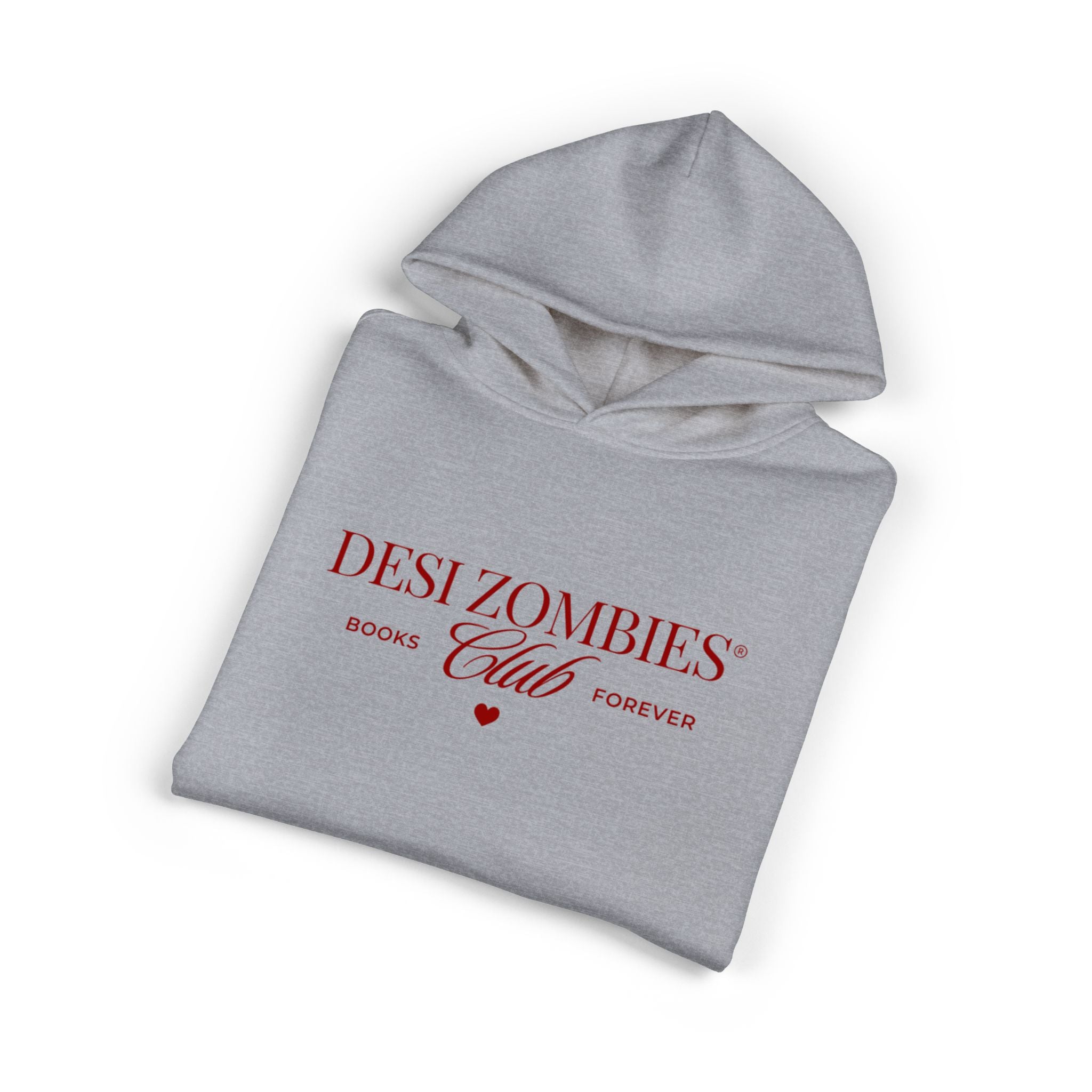 Relaxed Hoodie — "Desi Zombies Books Club Forever" Graphic Hoodie