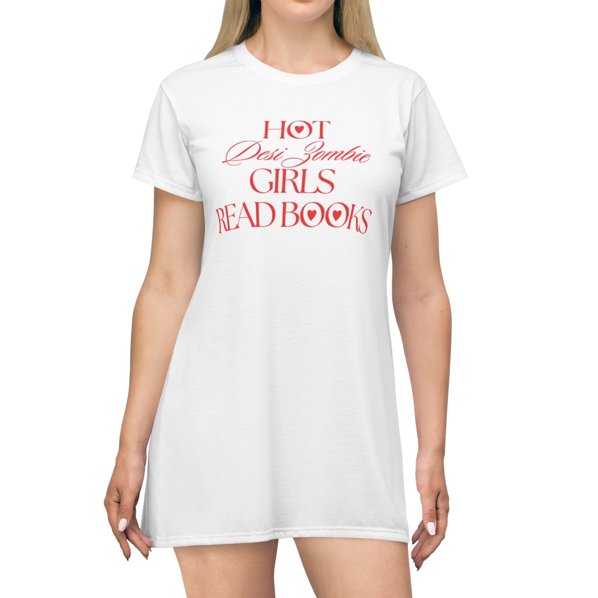 Hot Desi Zombie Girls Read Books T-Shirt Dress