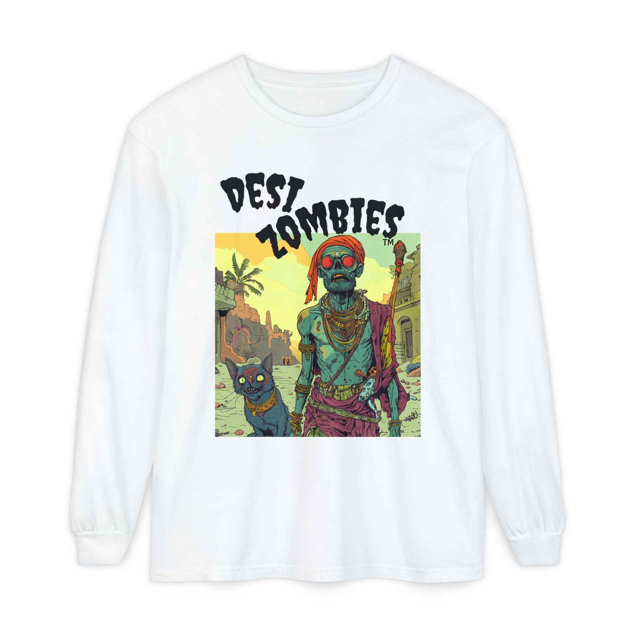 Dest Zombies Graphic Long Sleeve T-Shirt