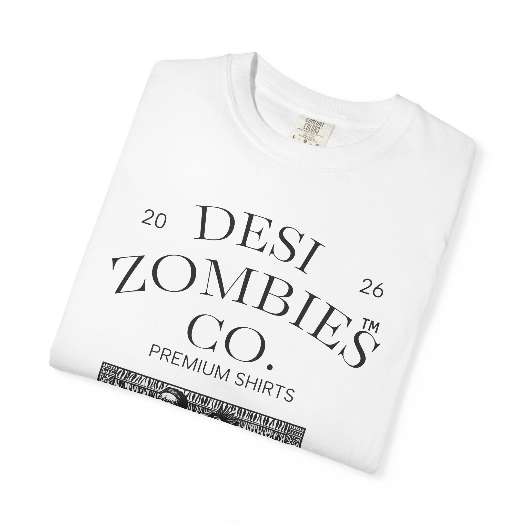 Desi Zombies Co. Vintage Graphic T-Shirt — Retro Ethnic Illustration Tee
