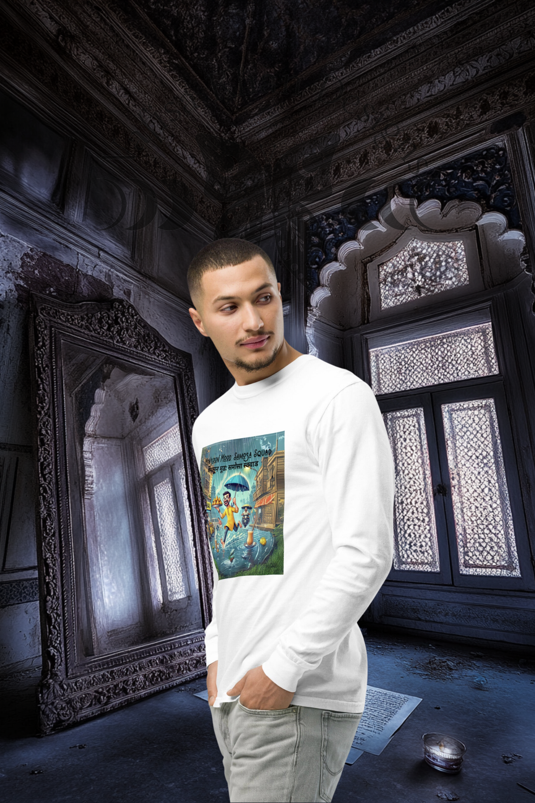 Monsoon Mood: Samosa Squad Garment-Dyed Shirt