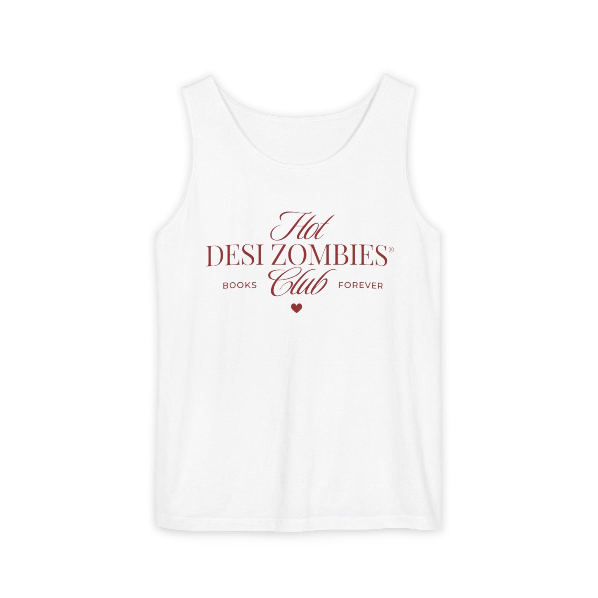 Desi Zombies Club Tank Top — "Hot Desi Zombies" Book Lover Graphic Tank