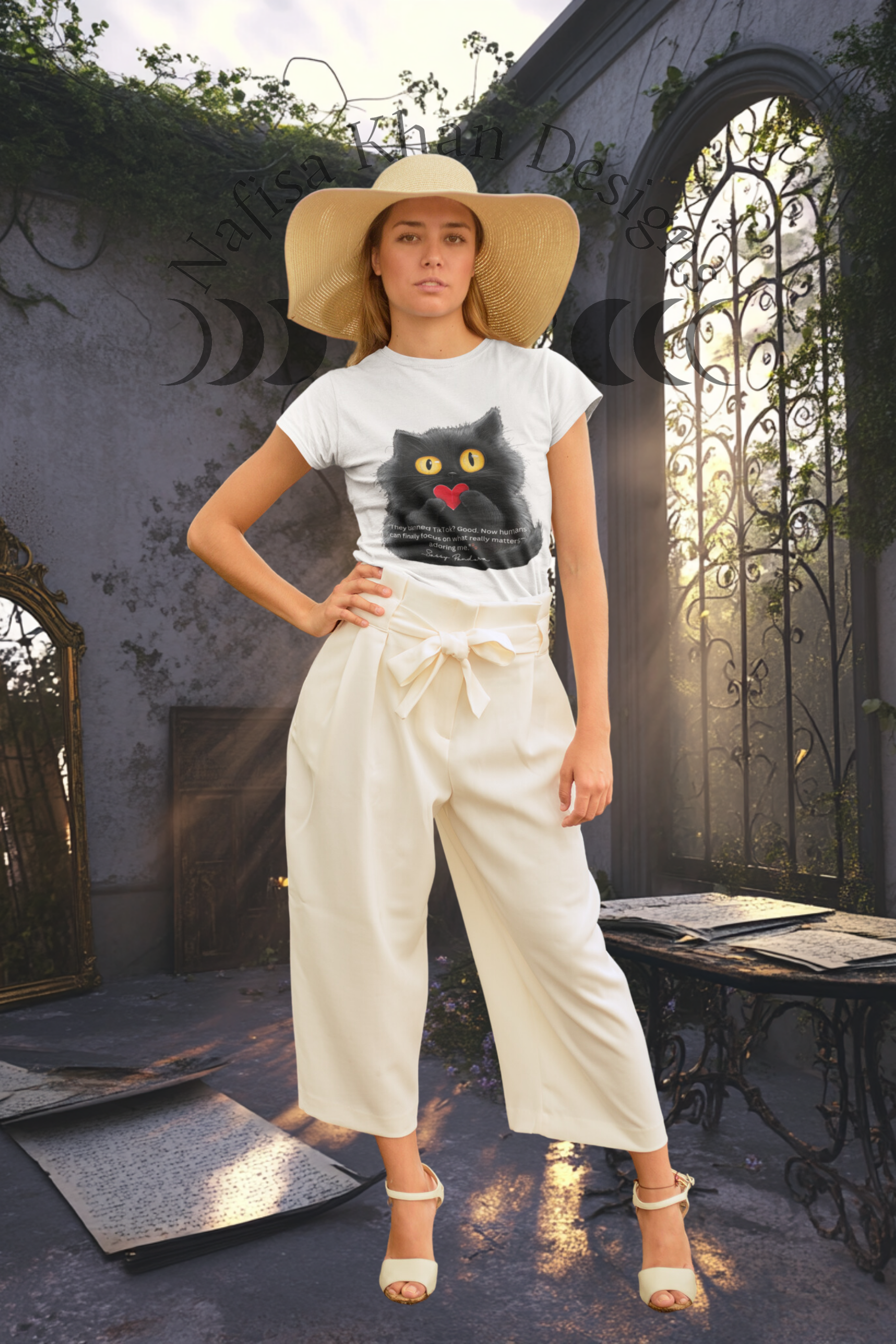 Sassy Pandora Classic Tee – Bold Comfort Meets Feline Sass