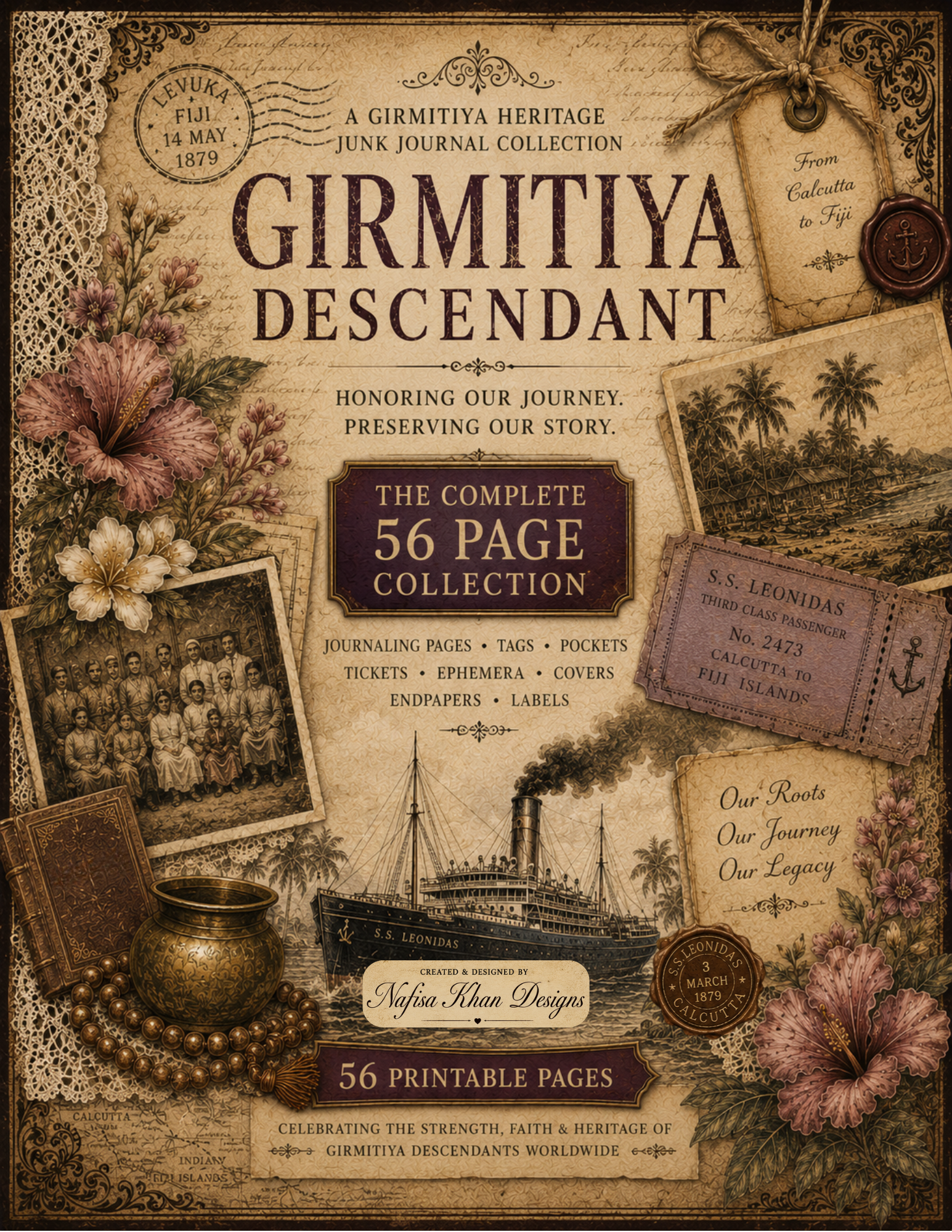 GIRMITIYA DESCENDANT A Heritage Junk Journal Collection