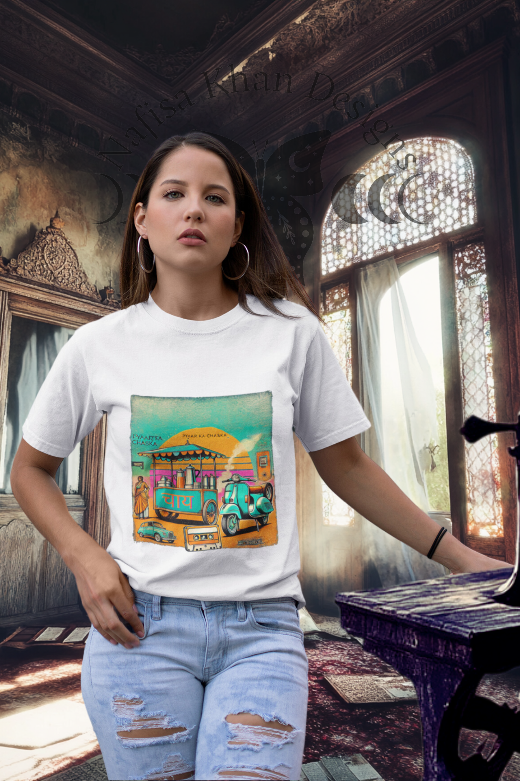 Retro Chai Vibes T-Shirt – Pyaar Ka Chaska Edition