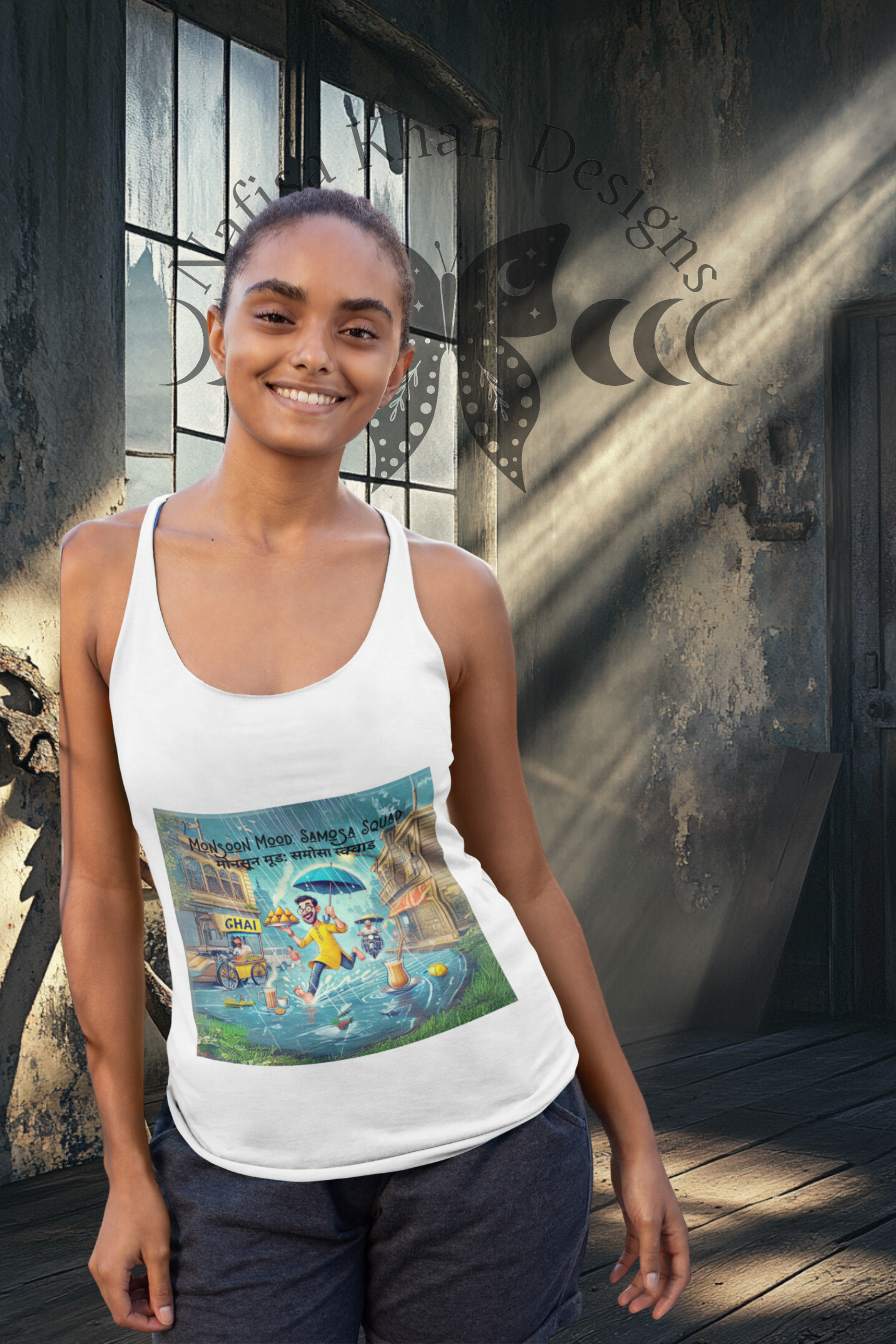 Monsoon Mood: Samosa Squad Racerback Racerback Tank