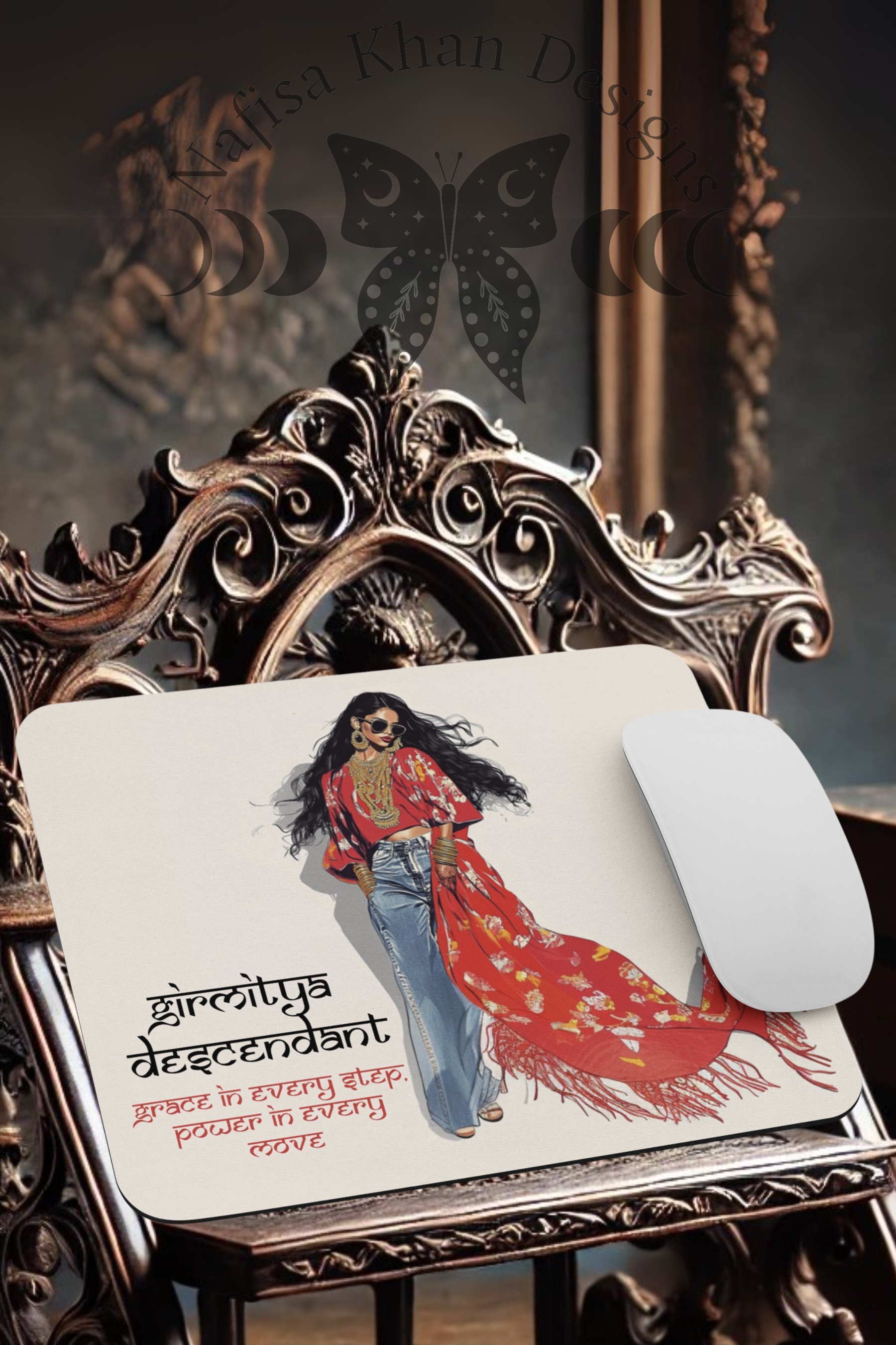 Grace in Every Step, Power in Every Move - Mouse pad