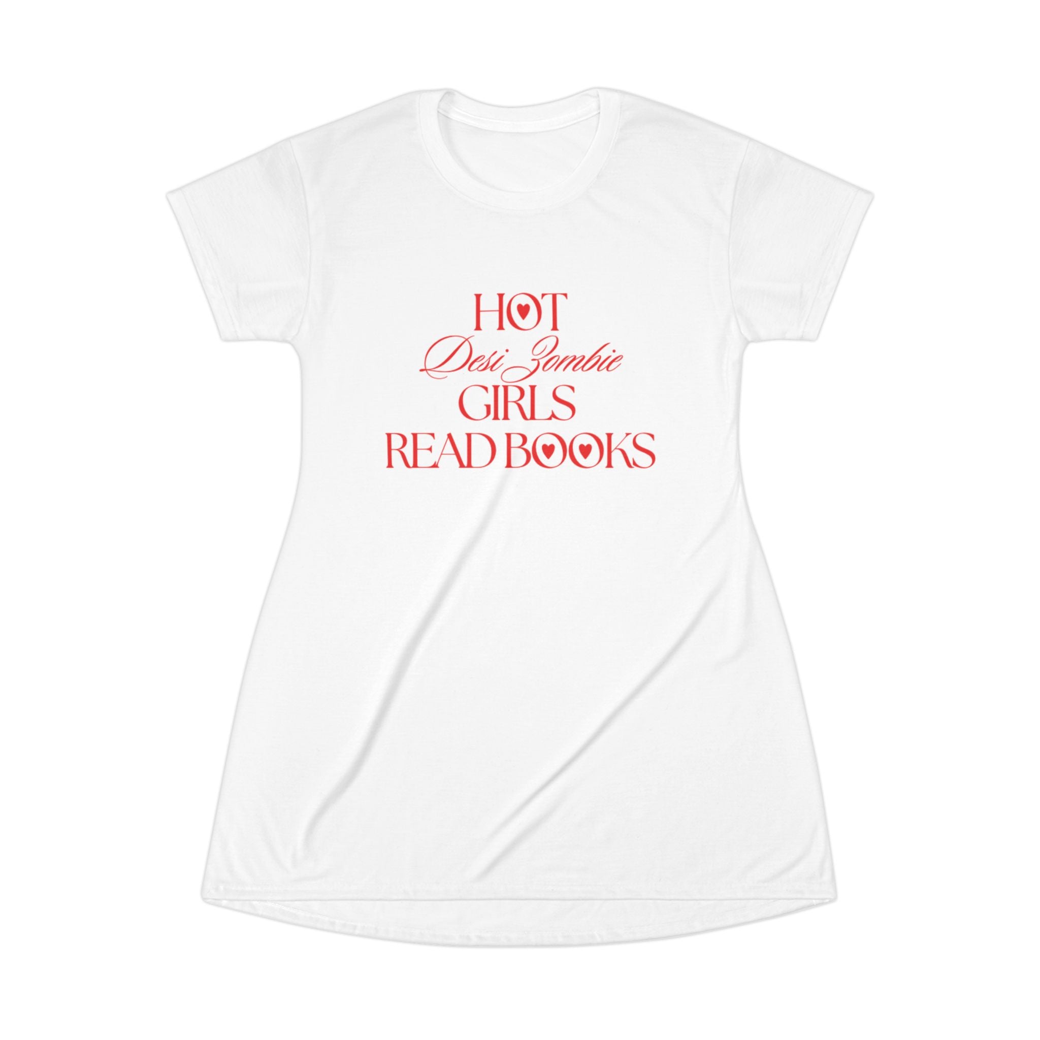 Hot Desi Zombie Girls Read Books T-Shirt Dress
