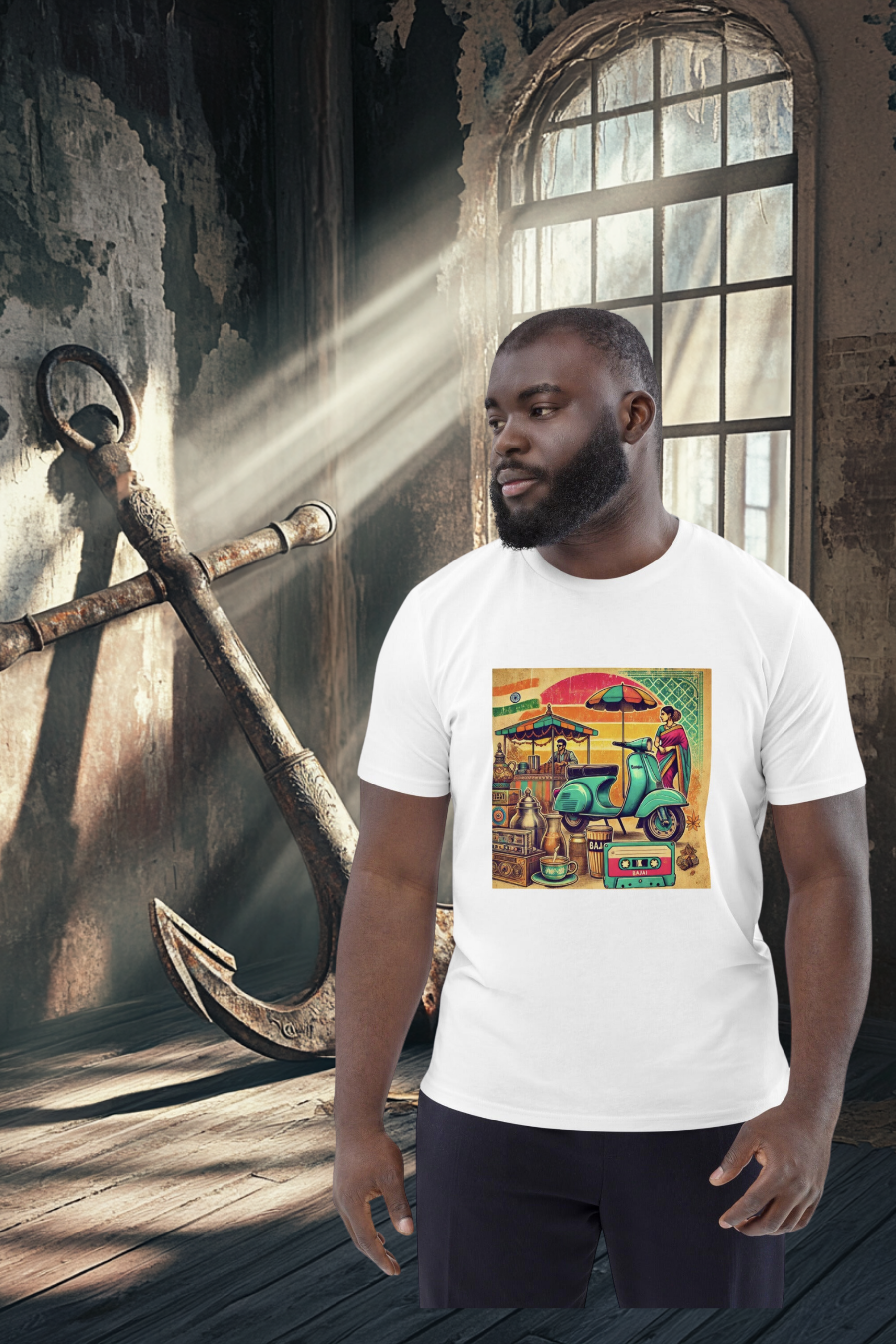 Retro Indian Vibes Chai Stall T-Shirt