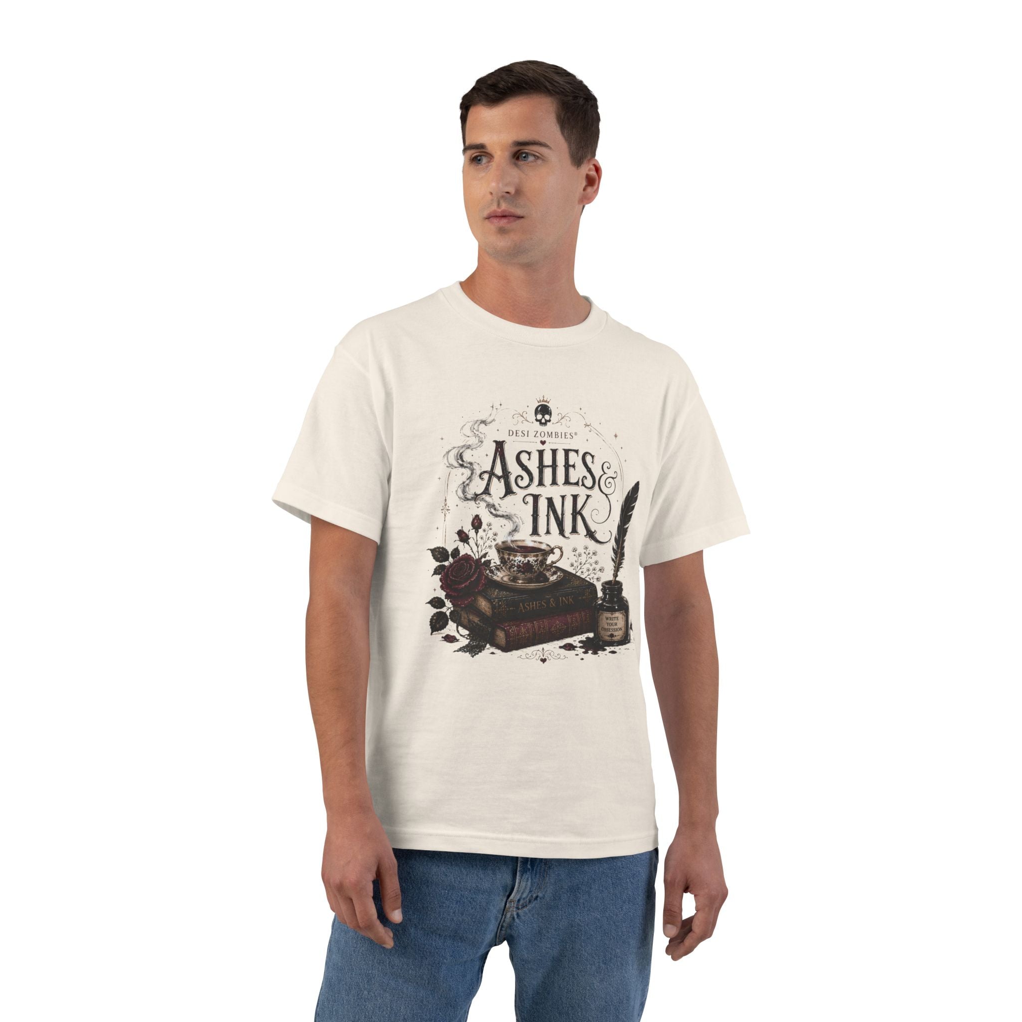Ashes & Ink Graphic T-Shirt — Desi Zombies Vintage Bookish Tee