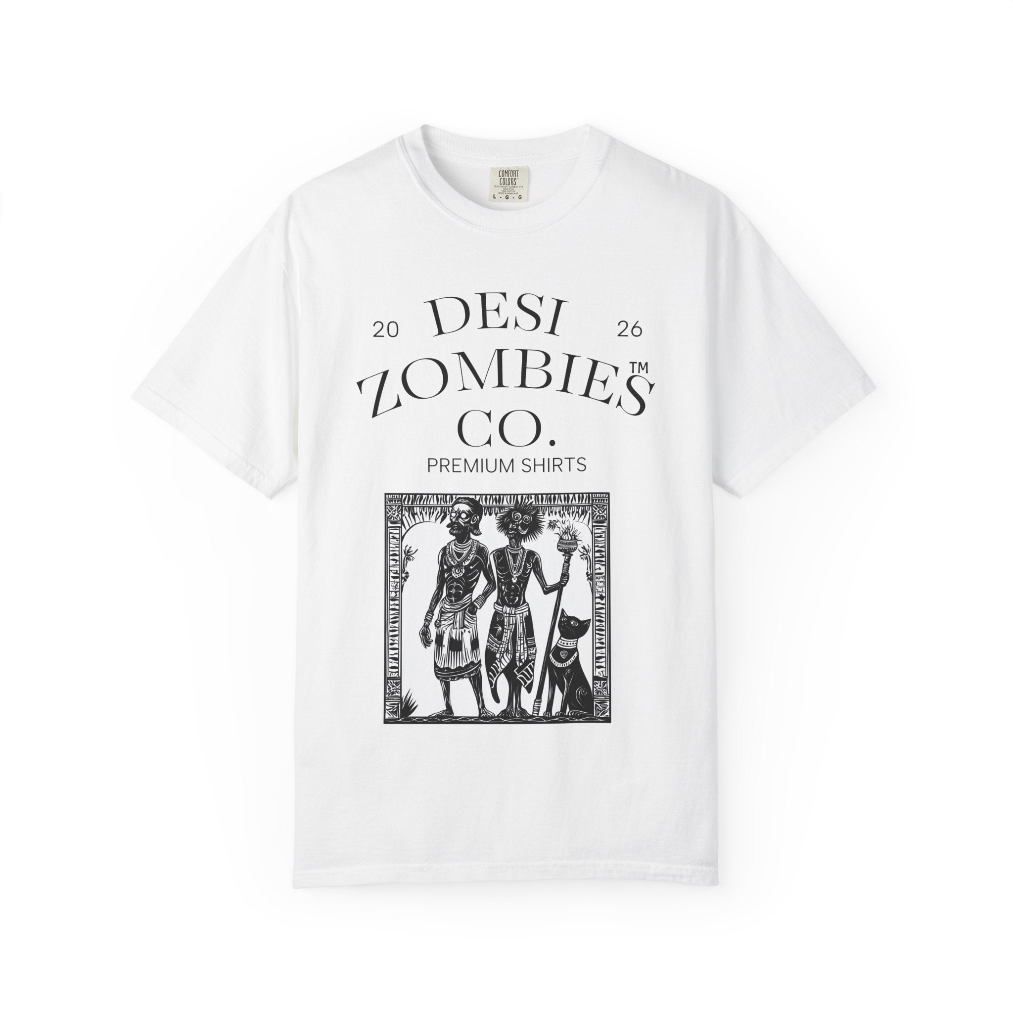 Desi Zombies Co. Vintage Graphic T-Shirt — Retro Ethnic Illustration Tee