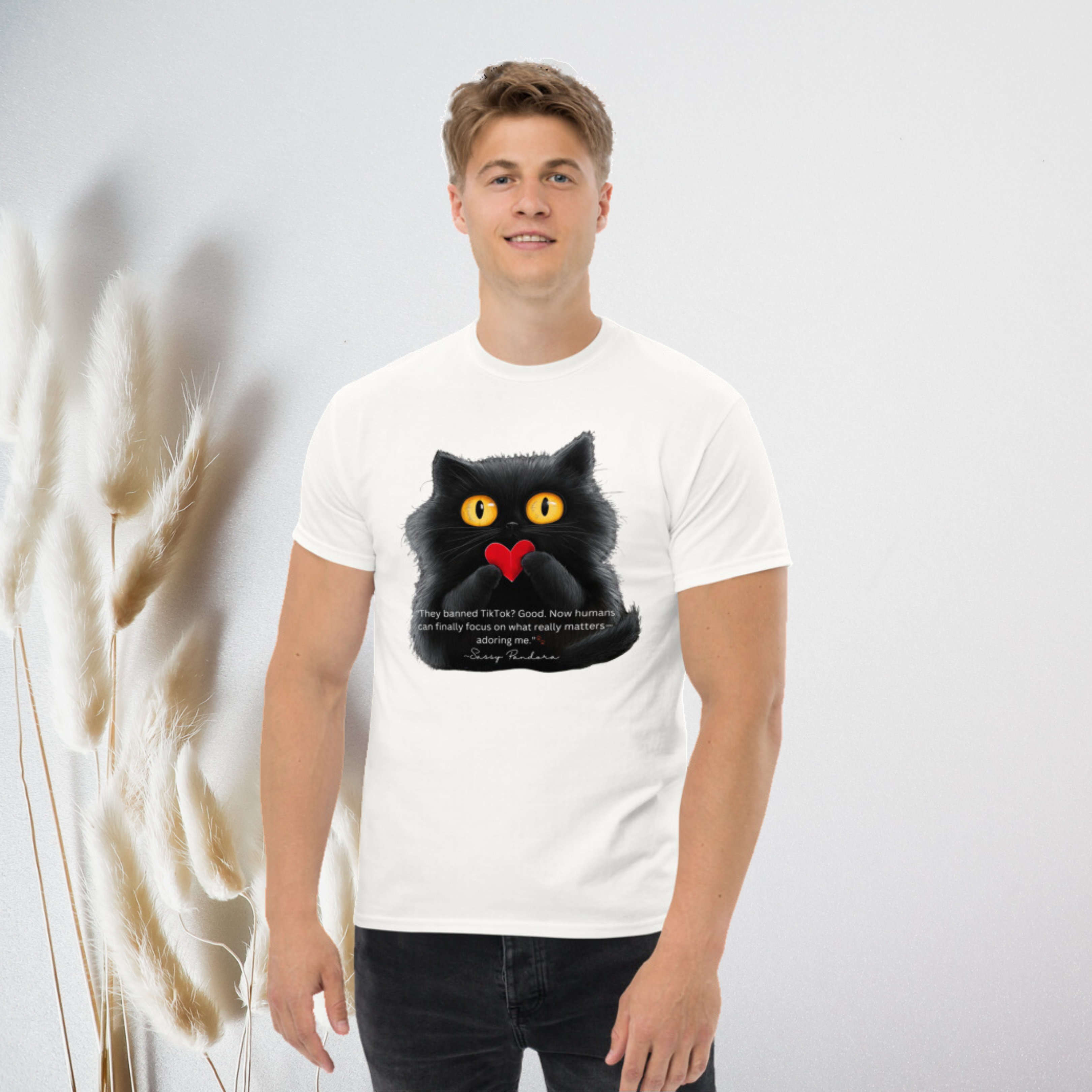 Sassy Pandora Classic Tee – Bold Comfort Meets Feline Sass